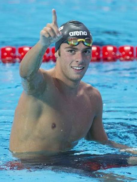 Ai Mondiali di Kazan, Greg Paltrinieri  oro nei 1500:  il primo nuotatore italiano a vincere il titolo iridato sulla distanza (e con record europeo). Epa